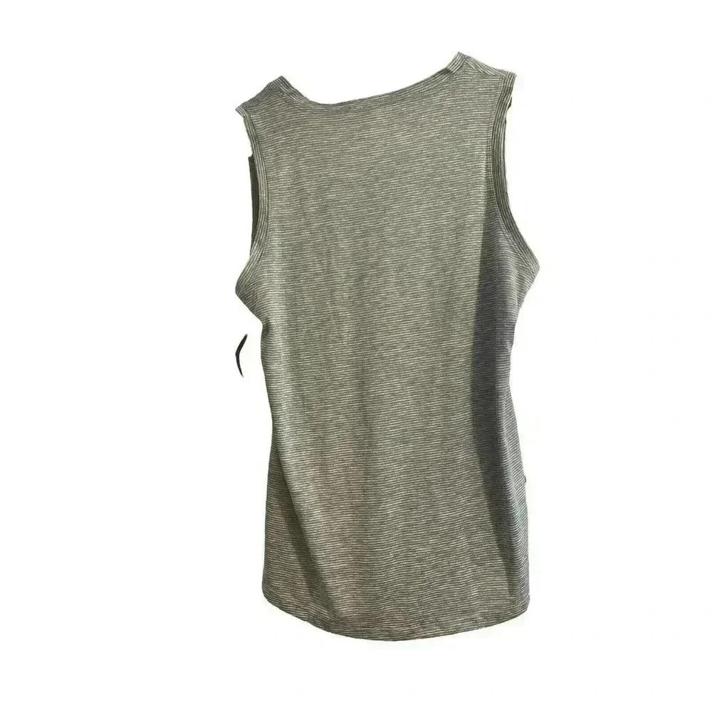 Bally Total Fitness Women Size Medium Drape Open Back Tank Top